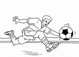 Soccer Coloring Pages Football Printable Colouring Color Print Coloring4free Ball Clipart Player Players Baseball American Sports Game Kid Lets Library sketch template