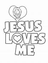 Jesus Loves Coloring Pages Colouring Popular sketch template