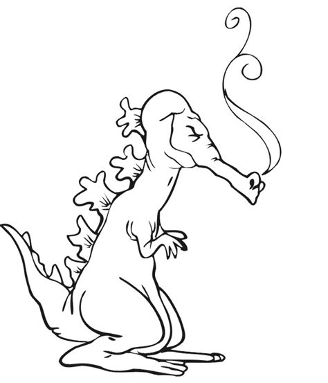 dragon coloring page fierce  dragon