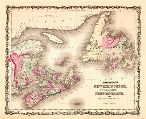 canada  eastern kroll antique maps