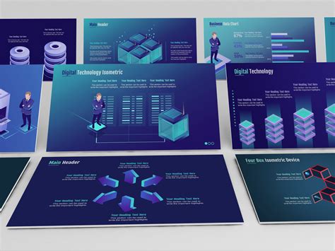 smart technology powerpoint template  ink   dribbble