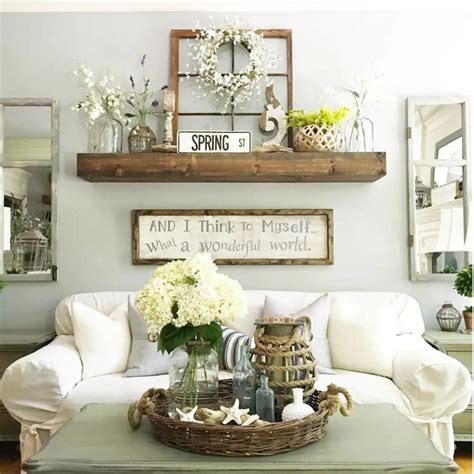 awesome country farmhouse decor living room ideas matchnesscom