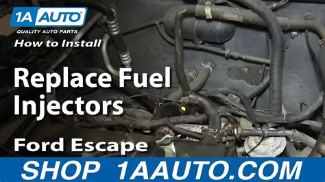 replace fuel injectors   ford escape    auto