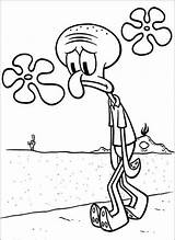 Coloring Sad Squidward Pages Tentacles Spongebob Face Cartoon Print Printable Colouring Clipart Kids Easy Characters Drawing Color Sandy Draw Fastseoguru sketch template