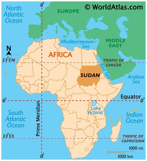 sudan maps facts