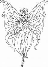 Winx Colorier Enchantix sketch template