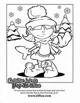 Pop Kins Coloring Visit Christina Marie Christmas Elf sketch template