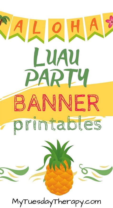 luau printables  pages  hawaiian fun luau party decorations