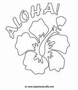 Hawaiian Coloring Pages Flower Luau Printable Lei Hawaii Drawing Pattern Aloha Flowers Hibiscus Tropical Party Theme Crafts Dance Everything Print sketch template