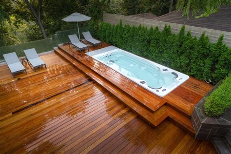 build  deck   swim spa