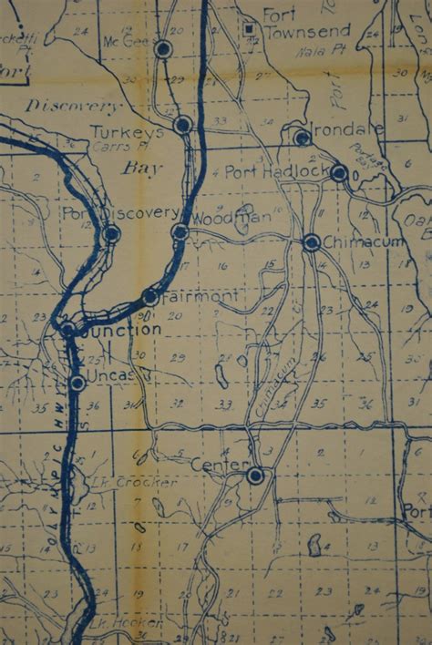 Jefferson County Washington Circa 1920s – Kroll Antique Maps