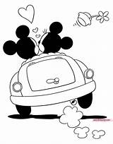 Mickey Minnie Coloring Mouse Car Pages Valentines Valentine Disney Classic Drawing Book Printable Disneyclips Color Pdf Funstuff Goofy sketch template