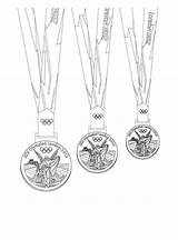 Medals Spelen Olympische Ausmalbilder Olympischen sketch template