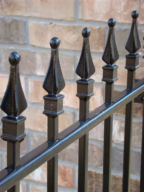 authentic wrought iron  aluminum fence     finial