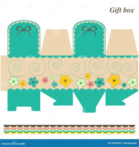 template box gift  candy royalty  stock  image