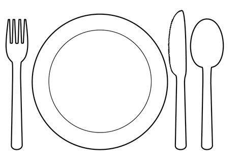 plate coloring pages    print