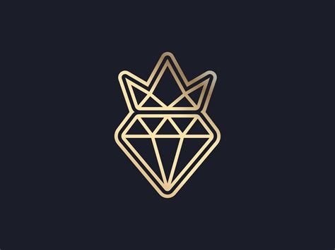 diamond crown logo  johandika syahputra lubis  dribbble