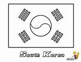 Flag Coloring Korea Korean South Flags Pages Printable Kids Color Worksheets International Az Worksheet Print North Colors Gif Book Sheets sketch template
