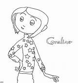 Coraline Coloring Pages Printable Outline Adults Clipart Cat Print Popular Library Books Coloringhome Clip sketch template