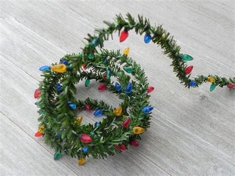 miniature christmas garland artificial pine wired roping  etsy miniature christmas