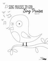 Joyful Sing sketch template