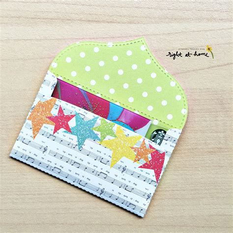 diy gift card envelopes  kymona  stamped sealed craft box