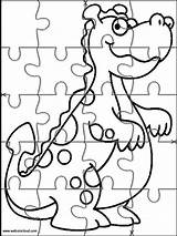 Rompecabezas Coloring Dibujos Puzzle Websincloud Imrpimir Recortables Dinosaurio Dragones sketch template