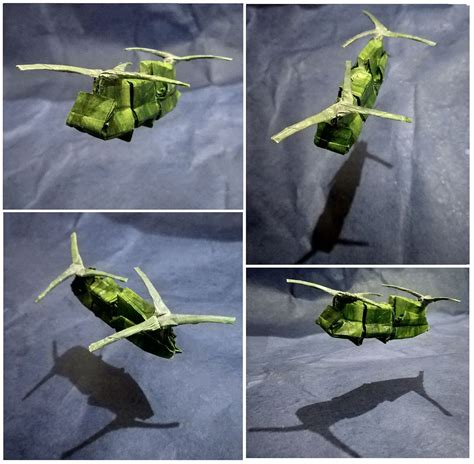 origami boeing ch  chinook helicopter origami helicopter origami