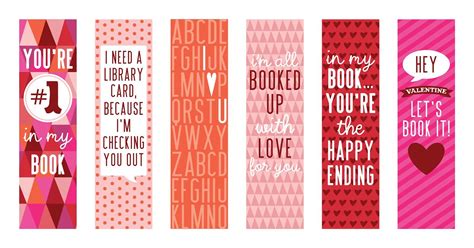 15 free valentine s day bookmark printables valentines bookmarks