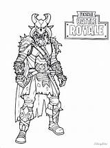 Fortnite Pages Coloring Royale Raven Battle Drift Ice King Skins Twitter Printable sketch template