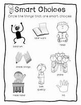 Choices Making Good Worksheets Worksheet Coloring Bad Pages School Smart Sunday Activities Students Better Help Anger Kids Make Activity Decisions sketch template
