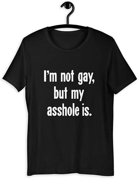 new black novelty comedy t shirt tshirt i m not gay but my