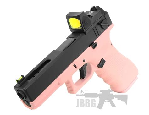 Raven Eu18c Airsoft Gbb Pistol Pink With Bds Just Bb Guns