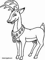 Renas Reindeer Deer Reh Hirsch Pintar Coloringall Pdf sketch template