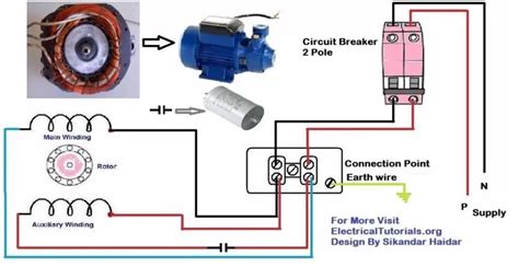 motor wiring diagram single phase eneco