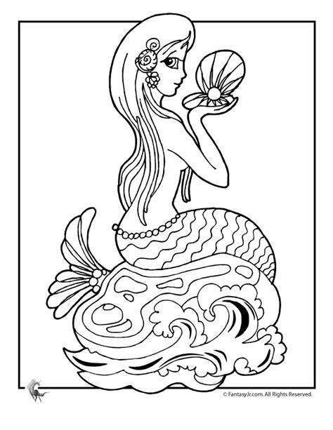 mermaid coloring pages  girls coloring home
