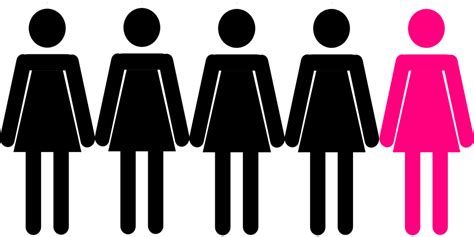 femmina cinque donne grafica vettoriale gratuita su pixabay pixabay