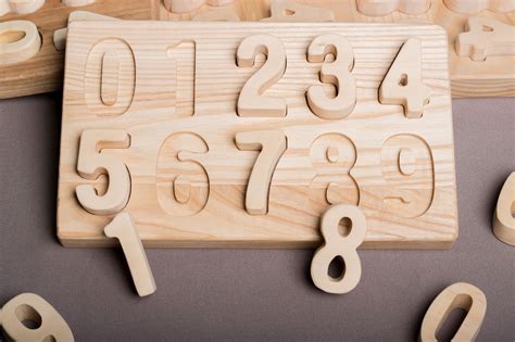 wooden number puzzle number puzzle learning numbers toy etsy