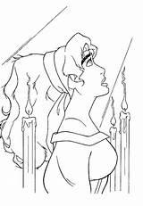 Esmeralda sketch template