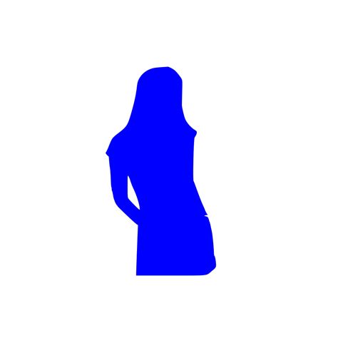 Girl Blue Silhouette Svg Clip Arts Download Download Clip Art Png