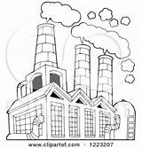 Factory Air Clipart Building Polluting Outlined Drawing Illustration Pollution Visekart Royalty Posters Poster Vector Printable Prints Clip Print Drawings Smokestacks sketch template