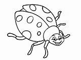 Coloring Ladybug Bug Lady Colouring Pages Ladybird Line Laugh Drawing Color Cute Getcolorings Drawings Bugs Printable Print Ladybugs Clipartmag sketch template