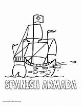 Spain sketch template