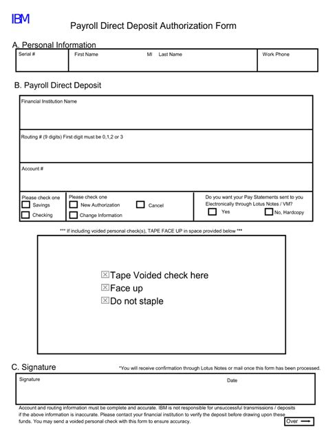 direct deposit authorization form fill  printable fillable