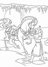 Cavallo Principe Cerca Calmare Suo Imbizzarrito Coloradisegni sketch template