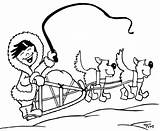 Sled Dog Race Clipart Coloring Pages Drawing Template Musher Alaska Comments Help Getdrawings Clipground sketch template