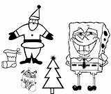Spongebob Christmas Coloring Pages Santa Squarepants Tree Boots Stocking Xmas Disney Printables Kids 2010 Sheets Claus Cartoons Pencils11 sketch template