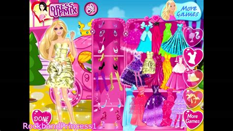 barbie dress  games  girls  kids youtube
