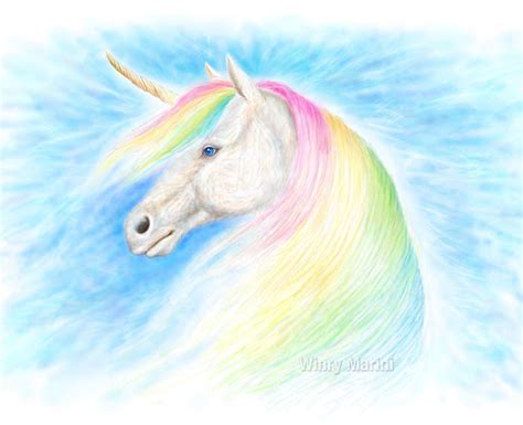 art  lore   draw  rainbow unicorn
