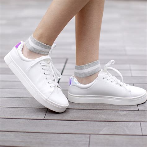 Sheer See Through Ankle Socks With Striped Cuff Adidas Shoes Women